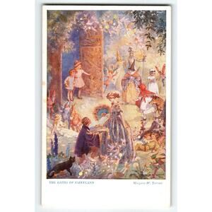Margaret Tarrant Signed Fairyland Fantasy Postcard 1924 Artist Card